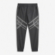 Men Embroidered Track Pants Joggers Sports Gym High Waist Zip Pockets Lightweight Formal