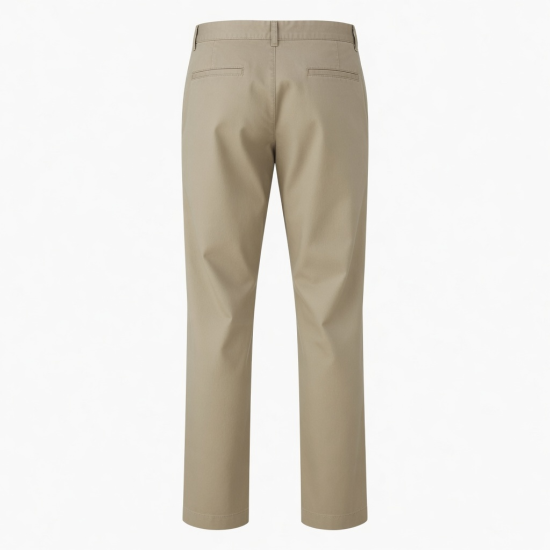 Men's Straight Chino Pants Waterproof Wrinkle Free Casual Trousers No Iron Lightweight