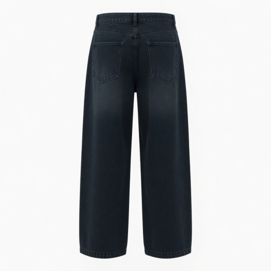 Men's Casual Fashion Trousers Wash Straight Heavyweight Baggy Pants for Everyday Use