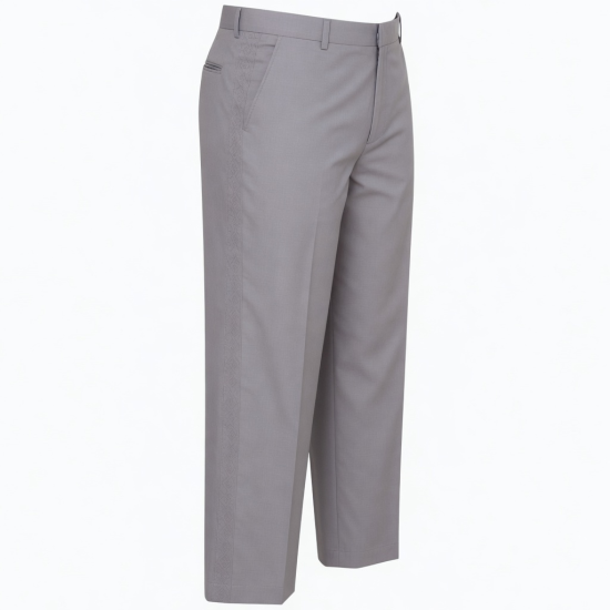 Men's Cool Fabric Embroidered Dress Pants Loose Multi Color Selection Men's Business Pants