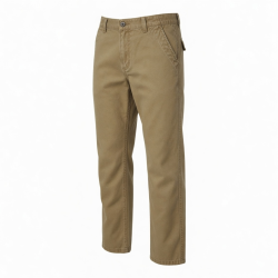 Men's Retro Vintage Casual Pants Thickened Original Re Engraved Canvas Mid Waist Button Zipper