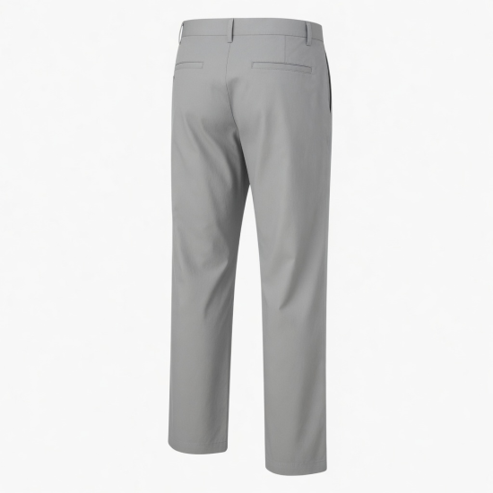 Men's Mid Waist Straight Leg Lightweight Summer Casual Pants Worsted Fabric Anti Wrinkle Plus