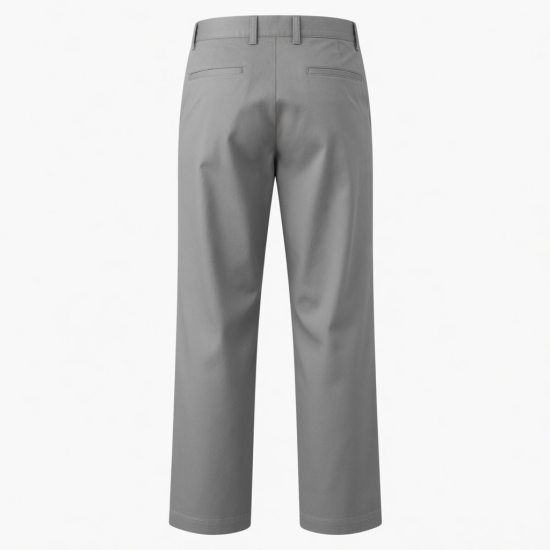 Fashion Casual Men's Sports Pants High Waist Breathable Anti Wrinkle Straight Pant Cotton