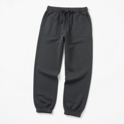 Heavyweight Cotton Joggers Men's Screen Printing Baggy Cuffed Sweatpants Straight Leg Pants