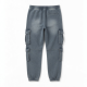 Men's Casual Pants Men Clothing Sweat Cargo Acid Wash Pants