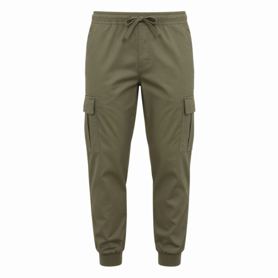 Men's Casual Mid Waist Jogger Pants with Loose Straight Design Comfortable Cargo for Outdoor
