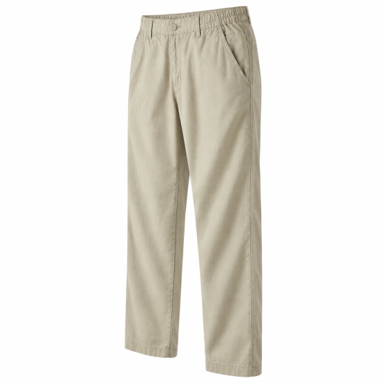 Men's Casual Canvas Pants Lightweight with Elastic Waist 6XL Mid Waist Straight Pattern Flat