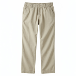 Men's Casual Canvas Pants Lightweight with Elastic Waist 6XL Mid Waist Straight Pattern Flat