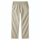 Men's Casual Canvas Pants Lightweight with Elastic Waist 6XL Mid Waist Straight Pattern Flat