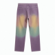 Rainbow Spray High Street Retro Apparel Corduroy Straight Leg Trousers with Rivet Sun Faded