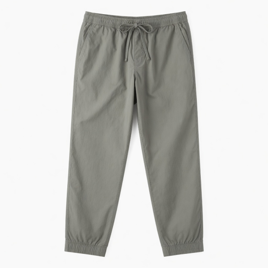 Men's Casual Breathable Jogger Pants Street Style Wide Leg Long Trousers Drawstring Nonwoven