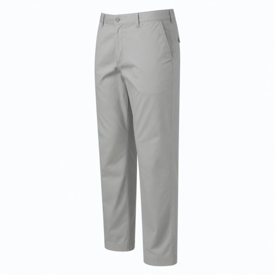 Men's Lightweight Summer Casual Loose Straight Cotton Stretch Pants with Zipper Fly Wrinkle