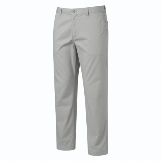 Men's Lightweight Summer Casual Loose Straight Cotton Stretch Pants with Zipper Fly Wrinkle
