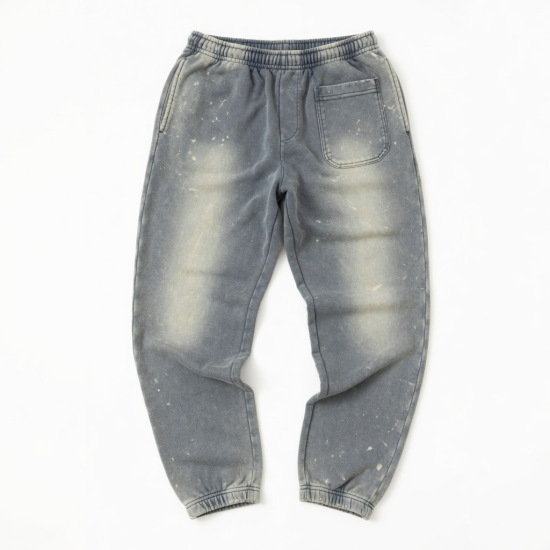 360gsm High Street Vintage Acid Washed Sweatpants Monkey Wash Vintage Acid Washed Jeans Men
