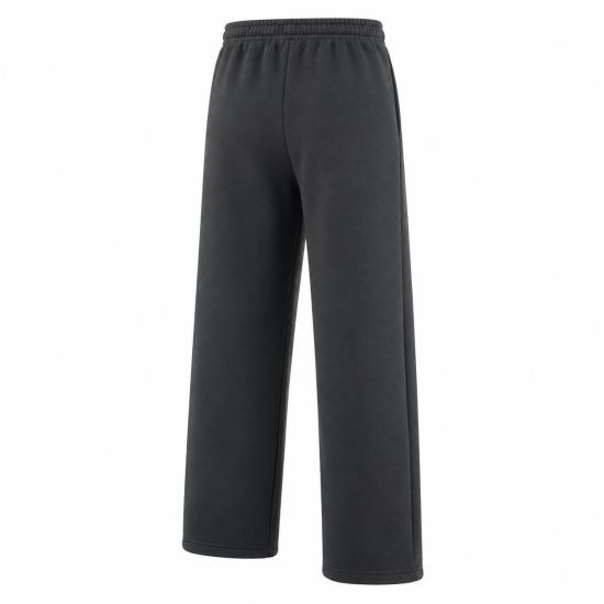 Heavyweight 100 Cotton Mens Winter Sweatpants Baggy High Waist Wide Leg Straight Sweat Pants