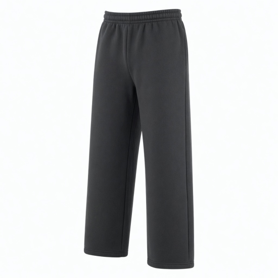 Heavyweight 100 Cotton Mens Winter Sweatpants Baggy High Waist Wide Leg Straight Sweat Pants