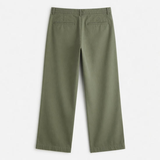 Stylish Men's Worsted Lightweight Casual Wide Leg Pants Garment Dyed Anti Shrink Breathable