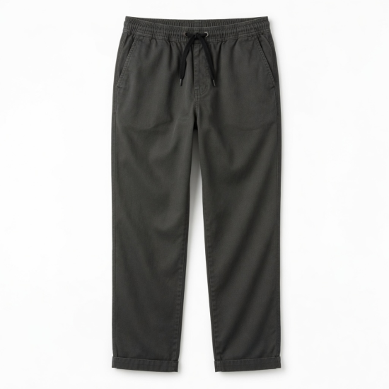 Autumn Winter New Men's Casual Pants Loose Straight High Street Sports Pant Elastic Waist