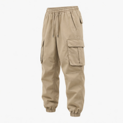Reatechs Loose Pants Solid Color Breathable Canvas Sweatpants Joggers Track Cargo Pants