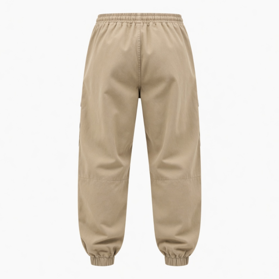Reatechs Loose Pants Solid Color Breathable Canvas Sweatpants Joggers Track Cargo Pants