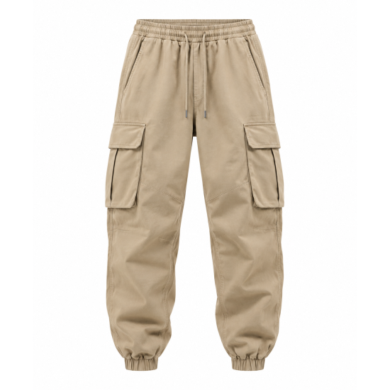 Reatechs Loose Pants Solid Color Breathable Canvas Sweatpants Joggers Track Cargo Pants