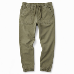 Washed Men's Pants Jogger Canvas Trousers