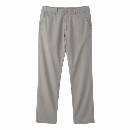 Men's Casual Trousers Lightweight Durable Material Straight Pattern Low Waist