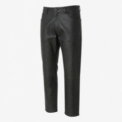 Low Men's Pants Made Latest Design Washed Men Leather Pants for Online Sale