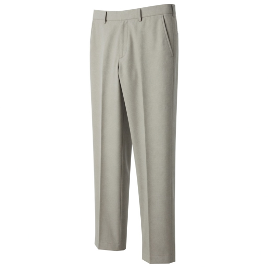 Waffle Casual Dress Pants Men's Fashion Business Formal Suit Pants Slim Fit Free Ironing