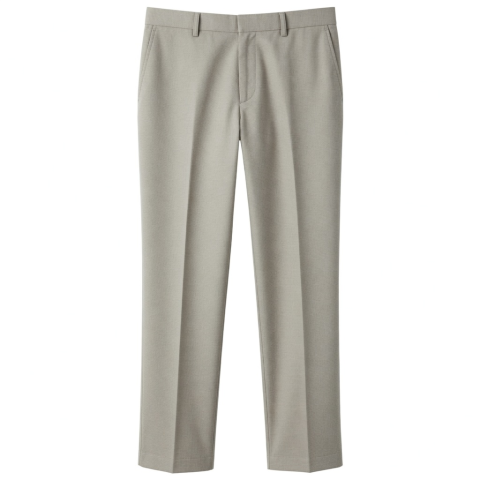Waffle Casual Dress Pants Men's Fashion Business Formal Suit Pants Slim Fit Free Ironing