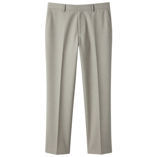 Waffle Casual Dress Pants Men's Fashion Business Formal Suit Pants Slim Fit Free Ironing