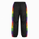 Rainbow Spray Men's Side Striped Sporty Parachute Pants Breathable Training Sweat Wicking