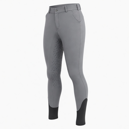 Silicone Western Equestrian Men Breeches High Waist Competition Horse Riding Pants with Zipper