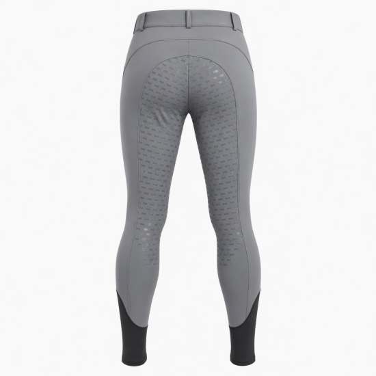 Silicone Western Equestrian Men Breeches High Waist Competition Horse Riding Pants with Zipper