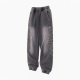 Streetwear Vintage 420 Gsm Cotton Heavyweight Oversized Embroidery Sweatpants Acid Washed