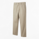 Mens Cotton Trousers Lightweight Casual Mid Waist