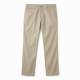 Mens Cotton Trousers Lightweight Casual Mid Waist