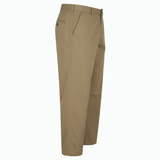 Arrival Made Men's Casual Style Trousers Solid Plain Colors Lightweight Cotton Mid Waist