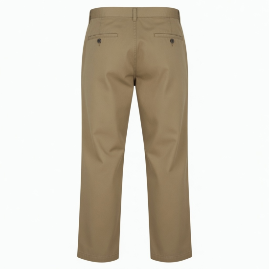 Arrival Made Men's Casual Style Trousers Solid Plain Colors Lightweight Cotton Mid Waist