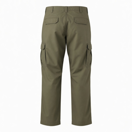 Men's Casual Mid Rise Cargo Pants Durable Outdoor Work Multi Pocket Breathable Windproof