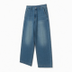 Men's Summer Casual Baggy Wide Leg Trousers Mens Work Pants Cargo Casual Trousers Men's Denim