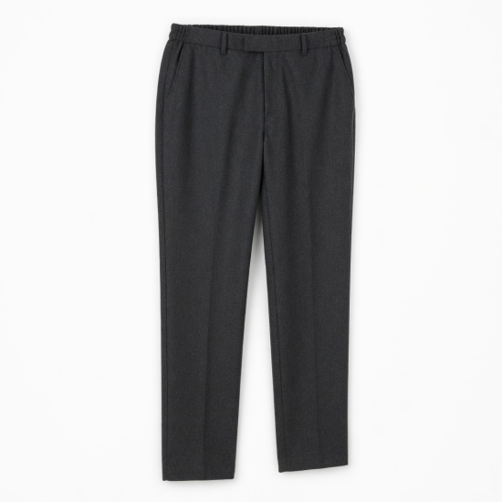 Best Design Men's Woolen Trouser Elastic Waist Quick Drying Breathable High Street Style Flat