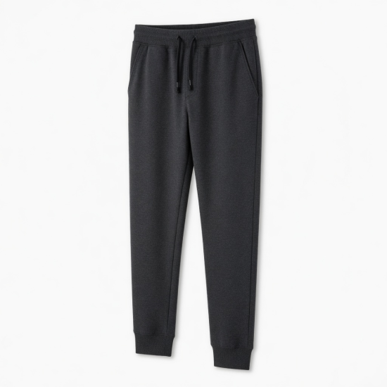 Men's Trouser Side Pocket Drawstring Waist Workout Fitted Sweat Pants for Men Street Trouser