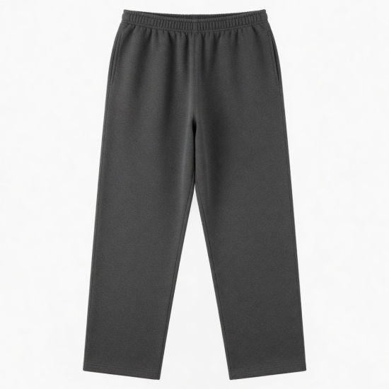 500gsm Fleece Sweatpants for Men Embroidery Puff Pure Cotton Leisure Trackpants xl Size Loose